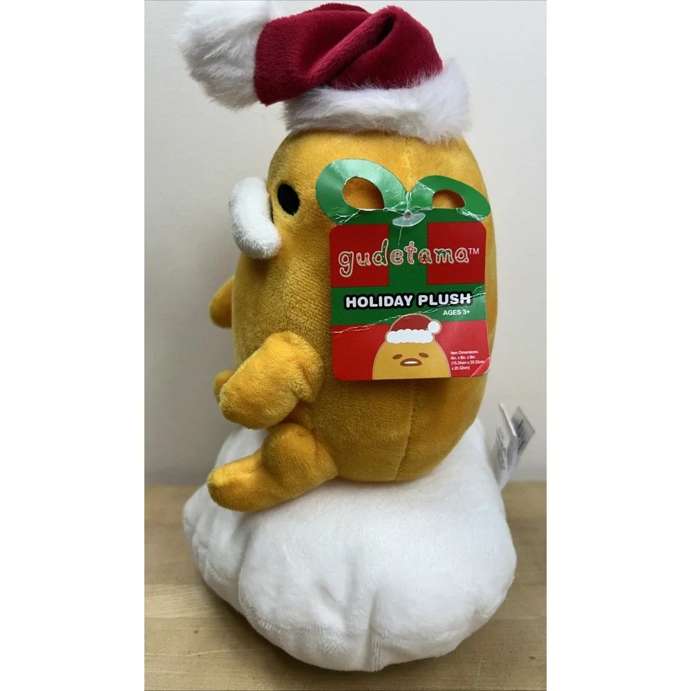 Gudetama Holiday Santa Hat‎ Christmas The Lazy Egg Plush Hello Kitty 8